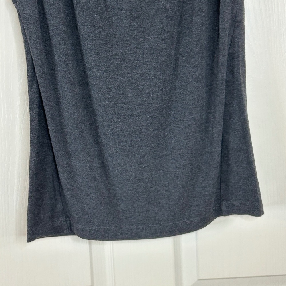 Banana Republic‎ Gray Sleeveless Tank Top XS Pleated Shoulder Casual - Picture 9 of 9